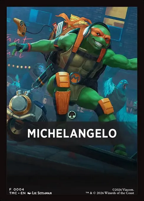 Michelangelo · Teenage Mutant Ninja Turtles Eternal Front Cards 4/5