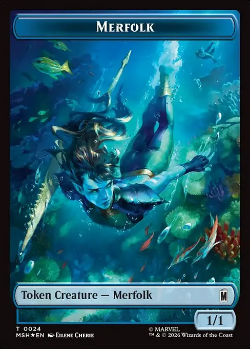 Merfolk · Marvel Super Heroes Tokens 24