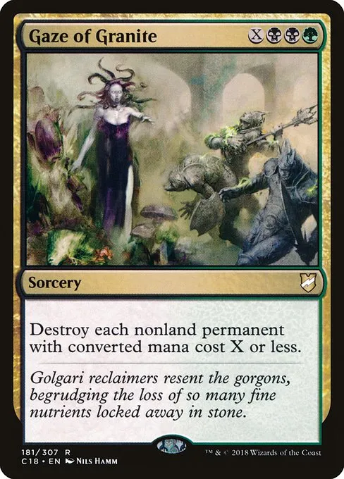 Gaze of Granite · Commander 2018 181/307