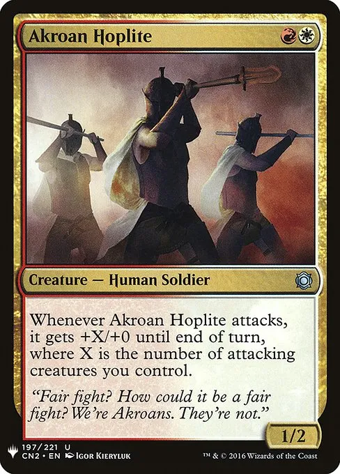 Akroan Hoplite · The List CN2-197/5050