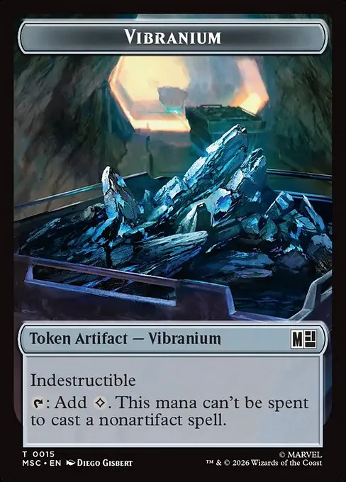 Vibranium · Marvel Super Heroes Commander Tokens 15/32