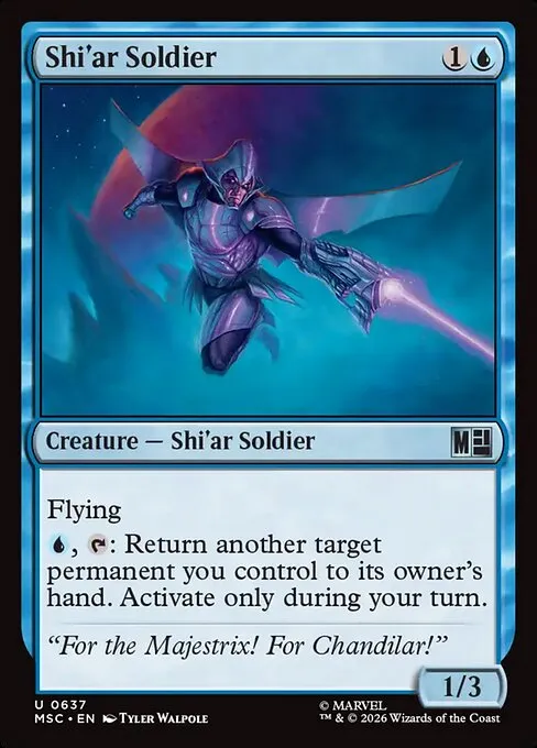 Shi'ar Soldier · Marvel Super Heroes Commander 637/9