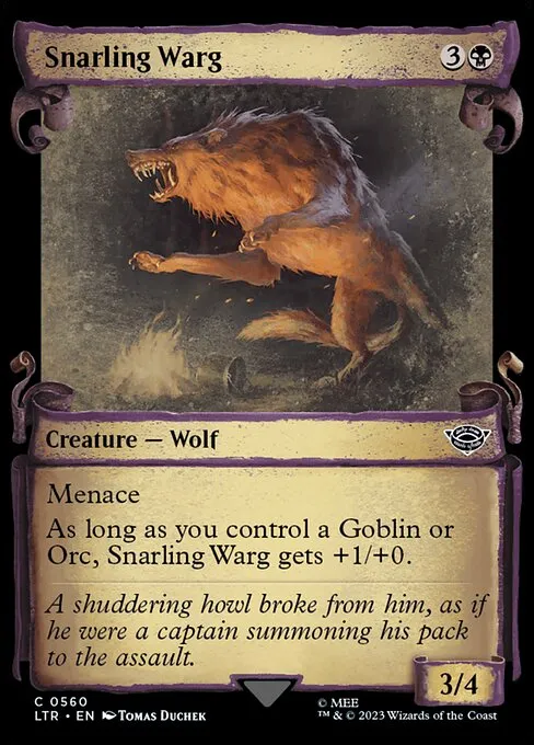 Snarling Warg · The Lord of the Rings: Tales of Middle-earth 560/856