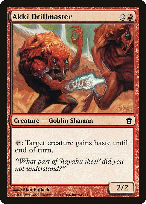 Akki Drillmaster · Saviors of Kamigawa 92/165