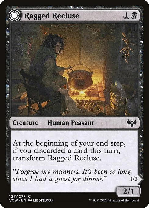 Ragged Recluse // Odious Witch · Innistrad: Crimson Vow 127/423