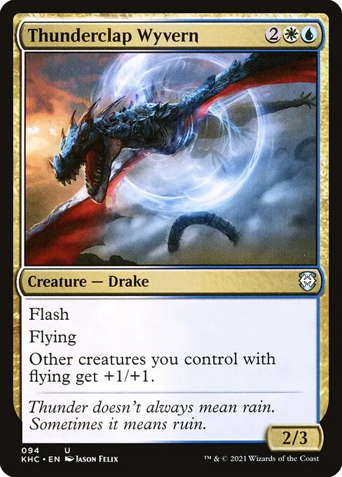 Thunderclap Wyvern · Kaldheim Commander 94/119