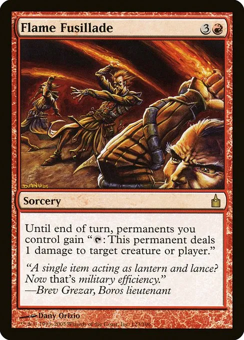 Flame Fusillade · Ravnica: City of Guilds 123/306