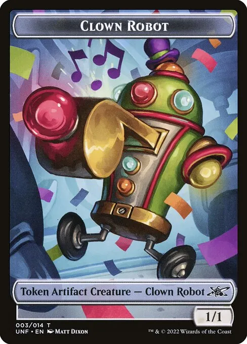 Clown Robot · Unfinity Tokens 3/14