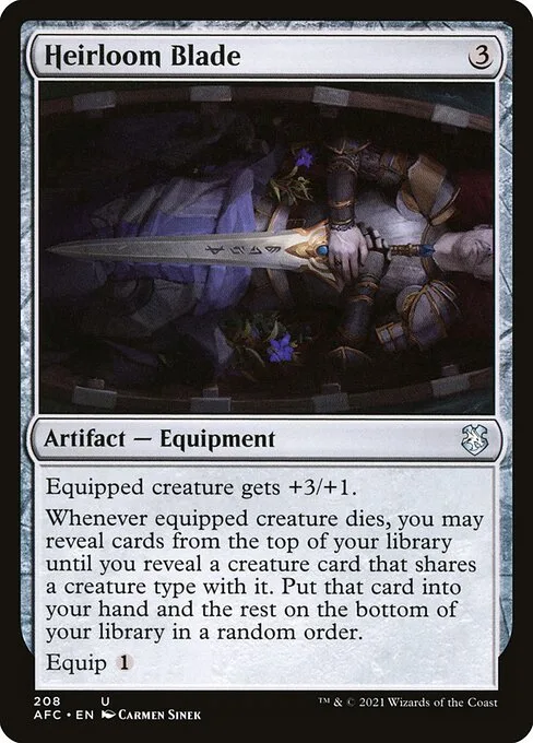 Heirloom Blade · Forgotten Realms Commander 208/331