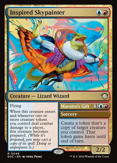 Inspired Skypainter // Maestro's Gift · Secrets of Strixhaven Commander 48/426