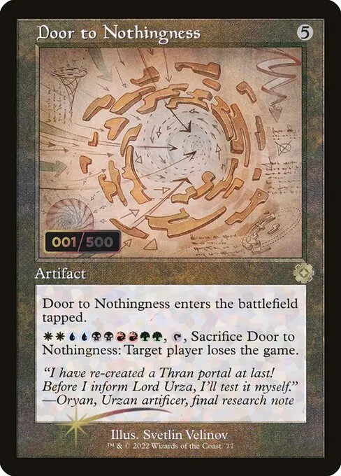 Door to Nothingness · The Brothers' War Retro Artifacts 77z/189