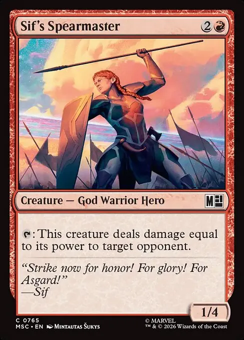 Sif's Spearmaster · Marvel Super Heroes Commander 765/9