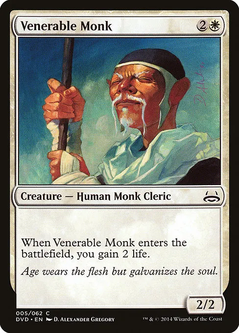 Venerable Monk · Duel Decks Anthology: Divine vs. Demonic 5/62