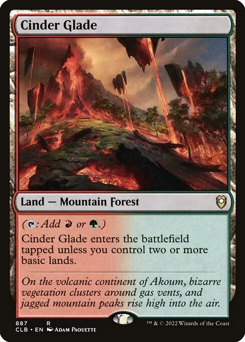 Cinder Glade · Commander Legends: Battle for Baldur's Gate 887/936