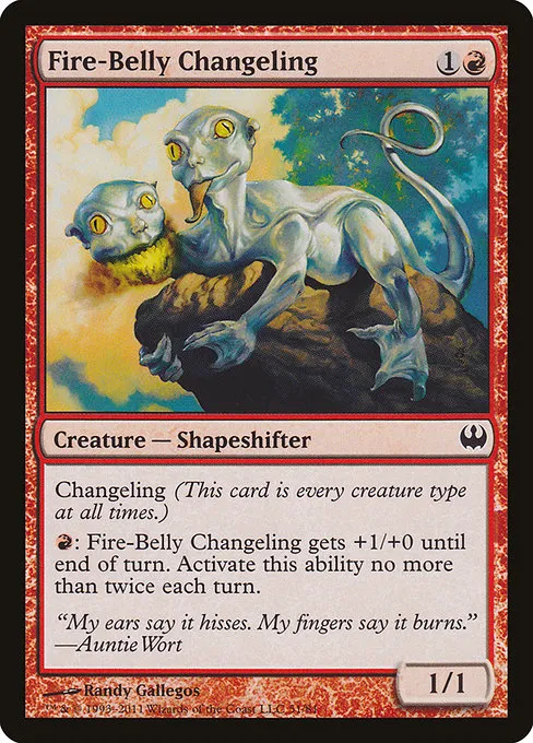 Fire-Belly Changeling · Duel Decks: Knights vs. Dragons 51/81