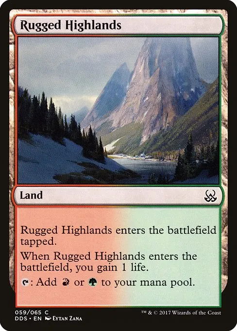 Rugged Highlands · Duel Decks: Mind vs. Might 59/65
