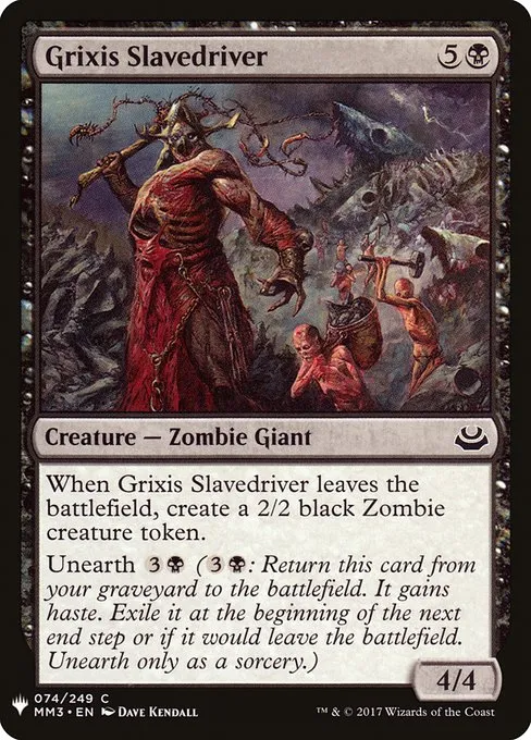 Grixis Slavedriver · The List MM3-74/5050
