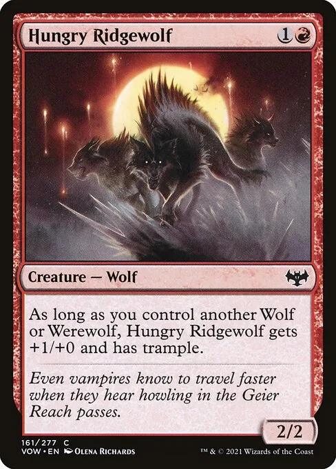 Hungry Ridgewolf · Innistrad: Crimson Vow 161/423