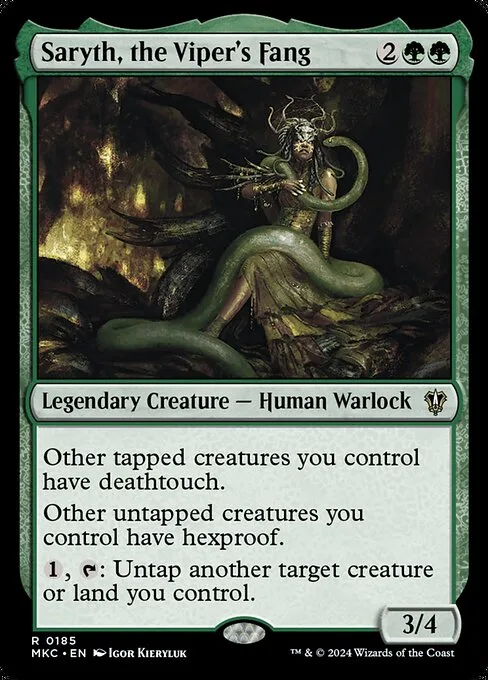 Saryth, the Viper's Fang · Murders at Karlov Manor Commander 185/358