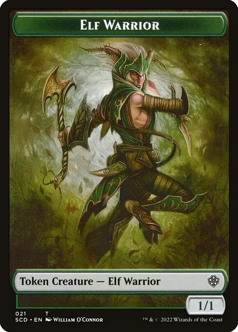 Elf Warrior · Starter Commander Deck Tokens 21/27