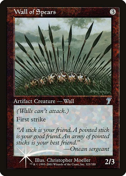 Wall of Spears · Seventh Edition 323★/708