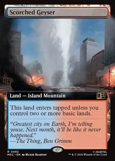 Scorched Geyser · Marvel Super Heroes Commander 492/9
