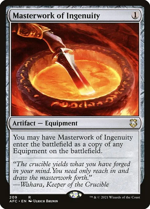 Masterwork of Ingenuity · Forgotten Realms Commander 209/331