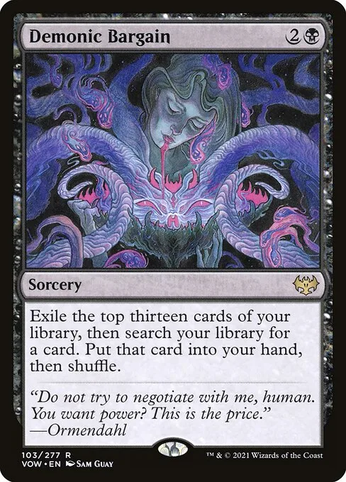 Demonic Bargain · Innistrad: Crimson Vow 103/423