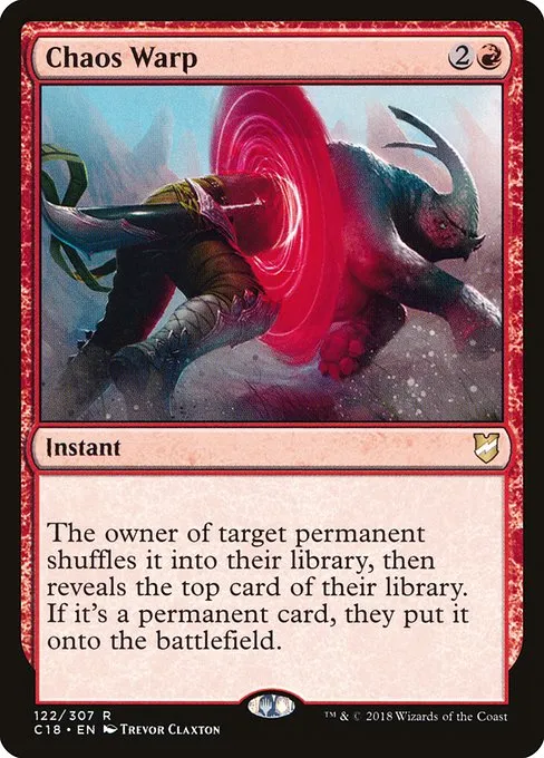 Chaos Warp · Commander 2018 122/307