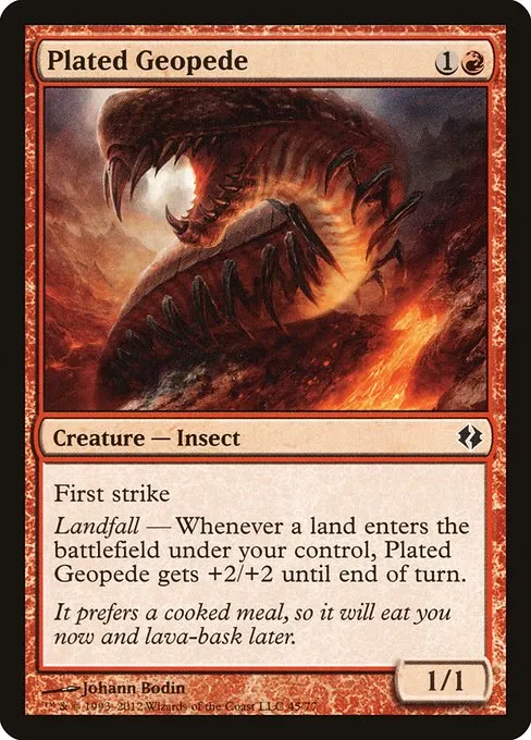 Plated Geopede · Duel Decks: Venser vs. Koth 45/77