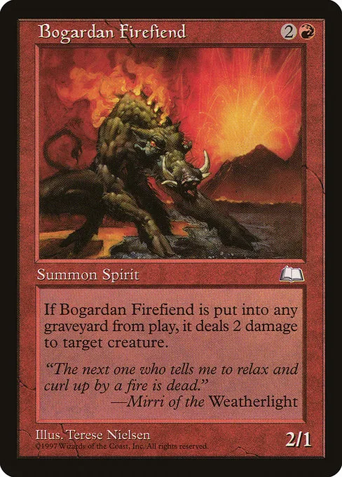 Bogardan Firefiend · Weatherlight 91/167