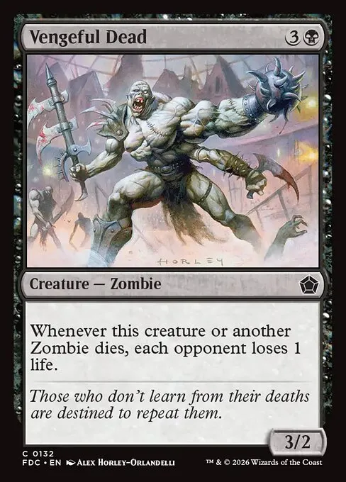 Vengeful Dead · Foundations Commander 132/3