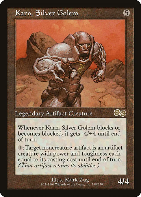 Karn, Silver Golem · Urza's Saga 298/357