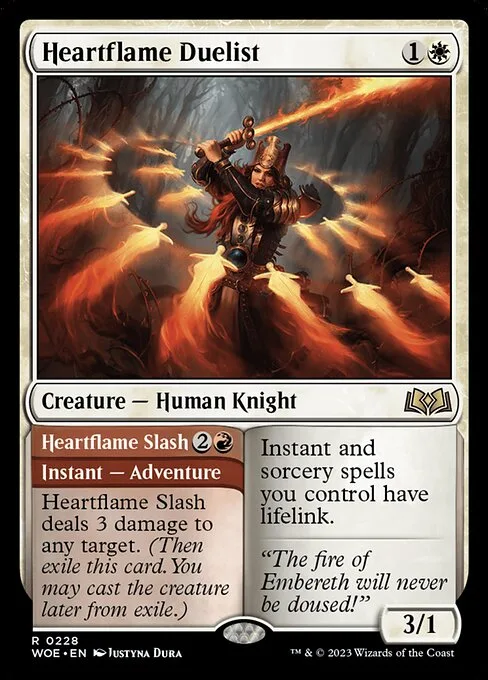 Heartflame Duelist // Heartflame Slash · Wilds of Eldraine 228/381