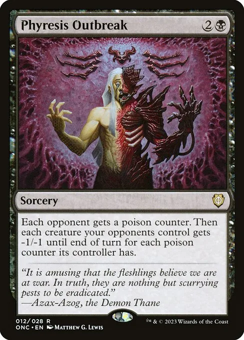 Phyresis Outbreak · Phyrexia: All Will Be One Commander 12/174