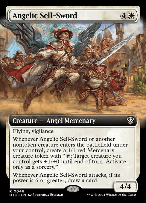 Angelic Sell-Sword · Outlaws of Thunder Junction Commander 46/342