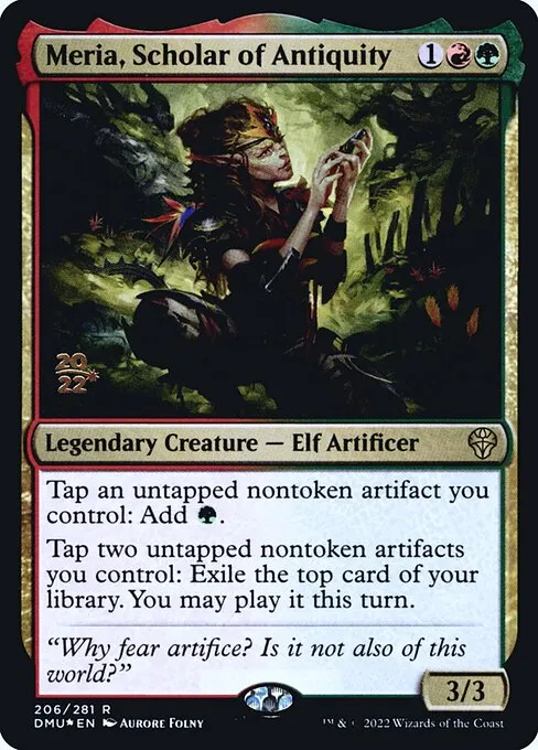 Meria, Scholar of Antiquity · Dominaria United Promos 206s/161