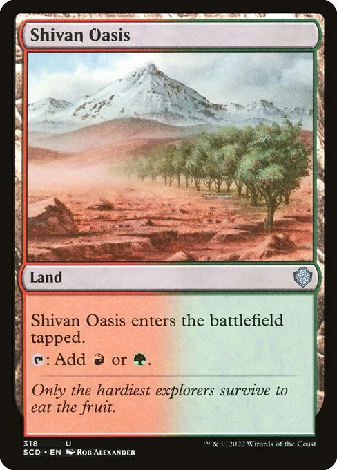 Shivan Oasis · Starter Commander Decks 318/352