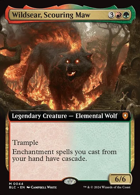 Wildsear, Scouring Maw · Bloomburrow Commander 44/356