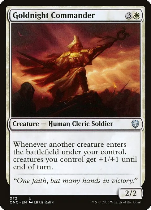 Goldnight Commander · Phyrexia: All Will Be One Commander 72/174