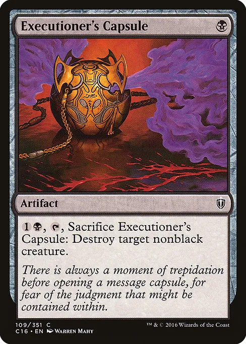 Executioner's Capsule · Commander 2016 109/351