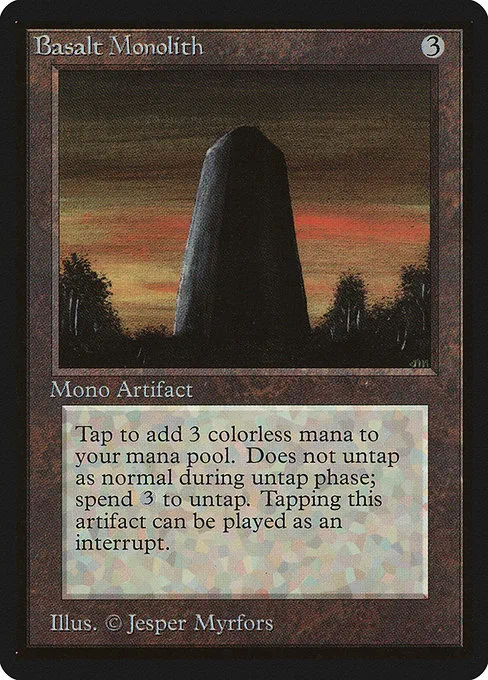 Basalt Monolith · Limited Edition Beta 232/302