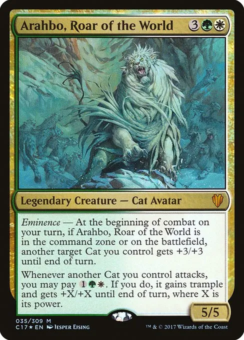 Arahbo, Roar of the World · Commander 2017 35/309