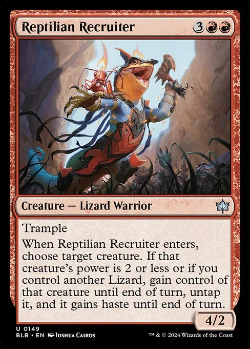 Reptilian Recruiter · Bloomburrow 149/398