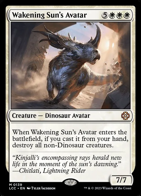 Wakening Sun's Avatar · The Lost Caverns of Ixalan Commander 139/370