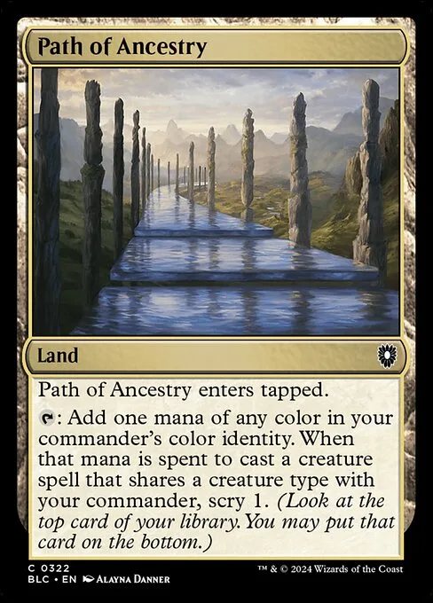 Path of Ancestry · Bloomburrow Commander 322/356