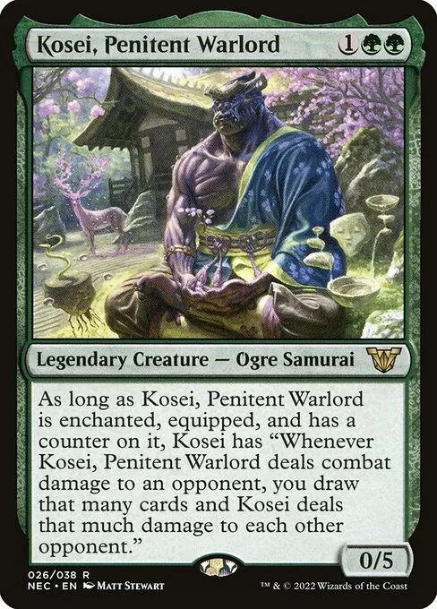 Kosei, Penitent Warlord · Neon Dynasty Commander 26/179