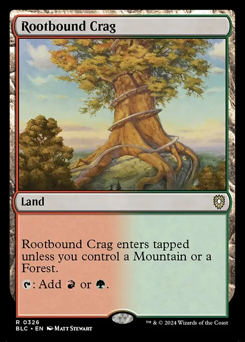 Rootbound Crag · Bloomburrow Commander 326/356