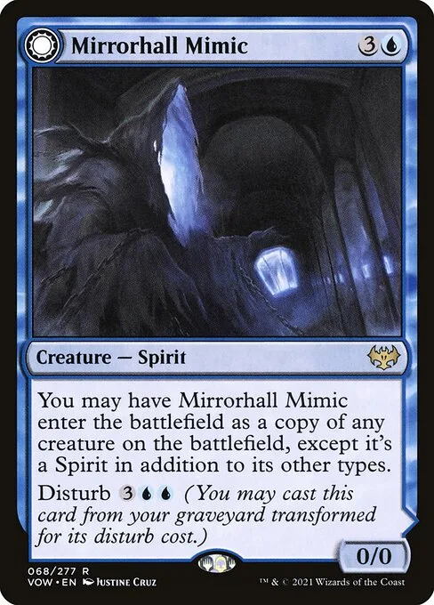 Mirrorhall Mimic // Ghastly Mimicry · Innistrad: Crimson Vow 68/423