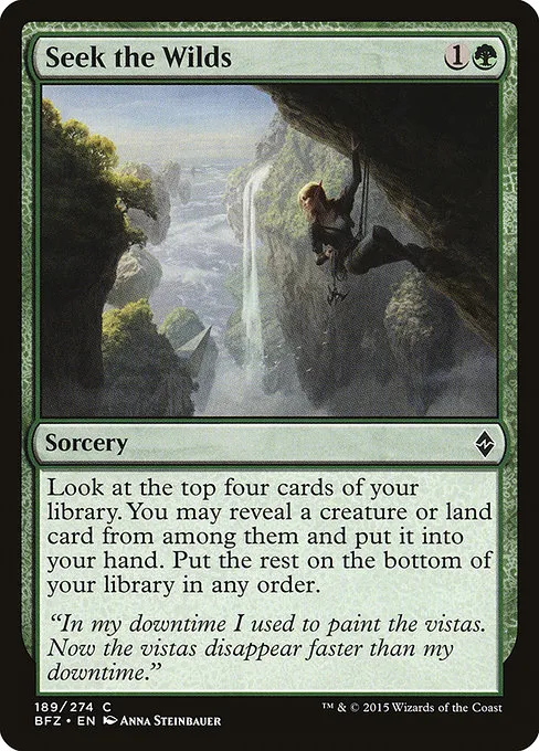 Seek the Wilds · Battle for Zendikar 189/299